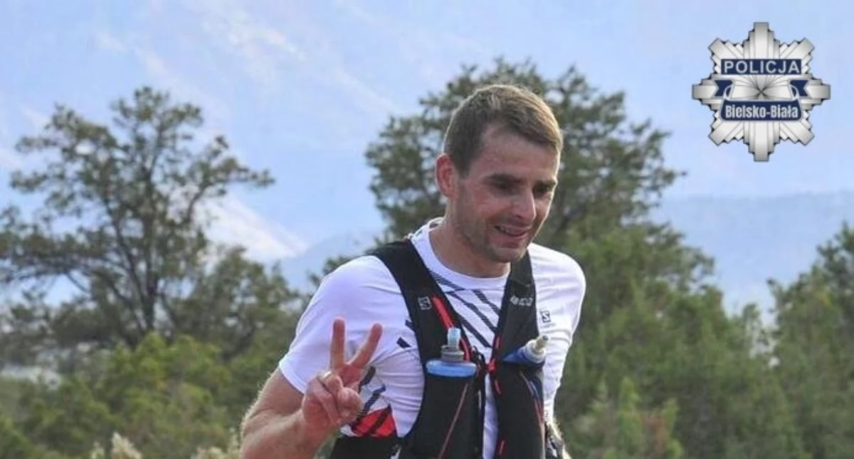 Nasze sprawy, Aspirant Rafał Bielska Białej zwycięzcą ultramaratonu - zdjęcie, fotografia