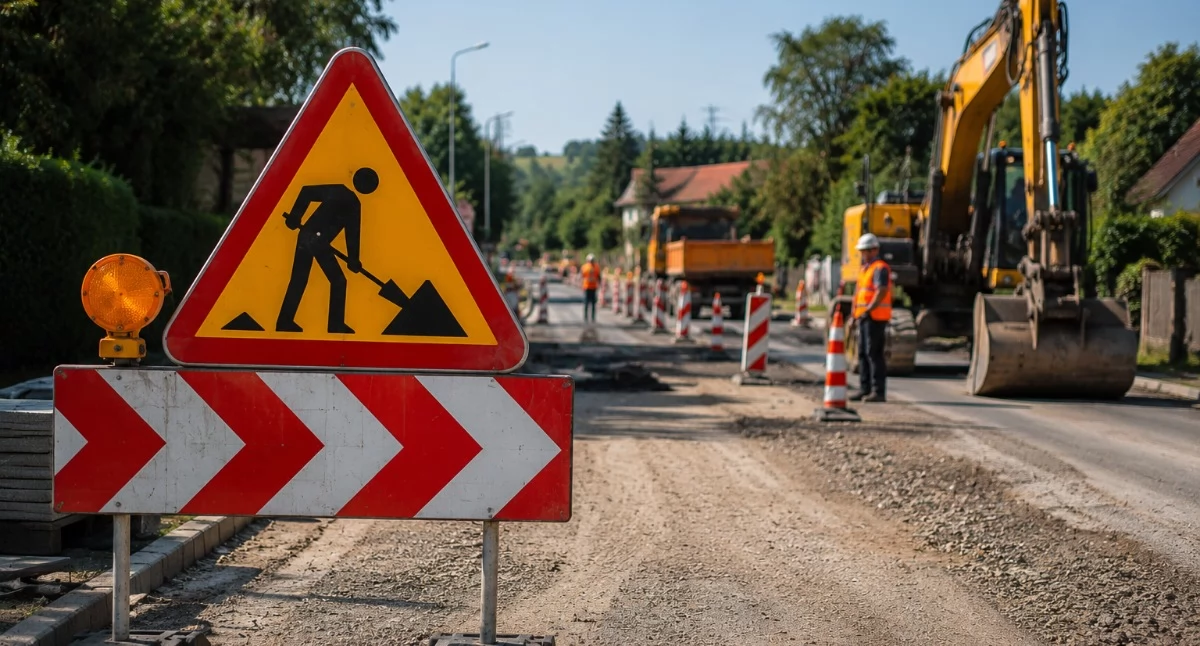 Drogi i Transport, Remont drogi Gilowicach oznacza ograniczenia ruchu czerwca - zdjęcie, fotografia