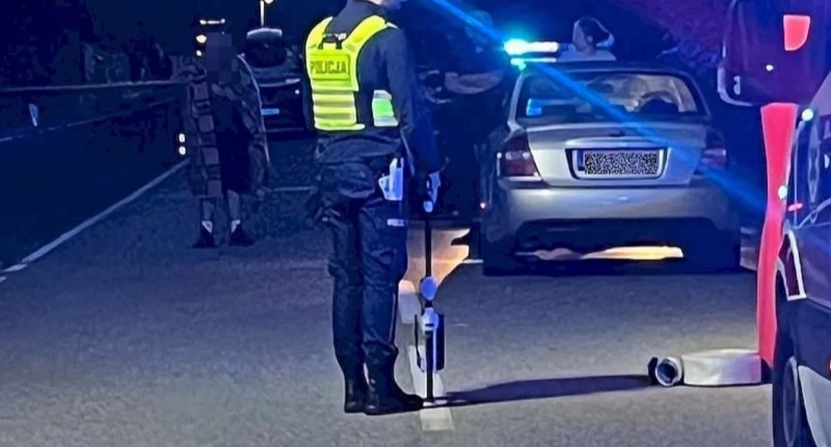 Wypadki drogowe , Tragiczny wypadek Chałupach udziałem pieszej Żywca - zdjęcie, fotografia