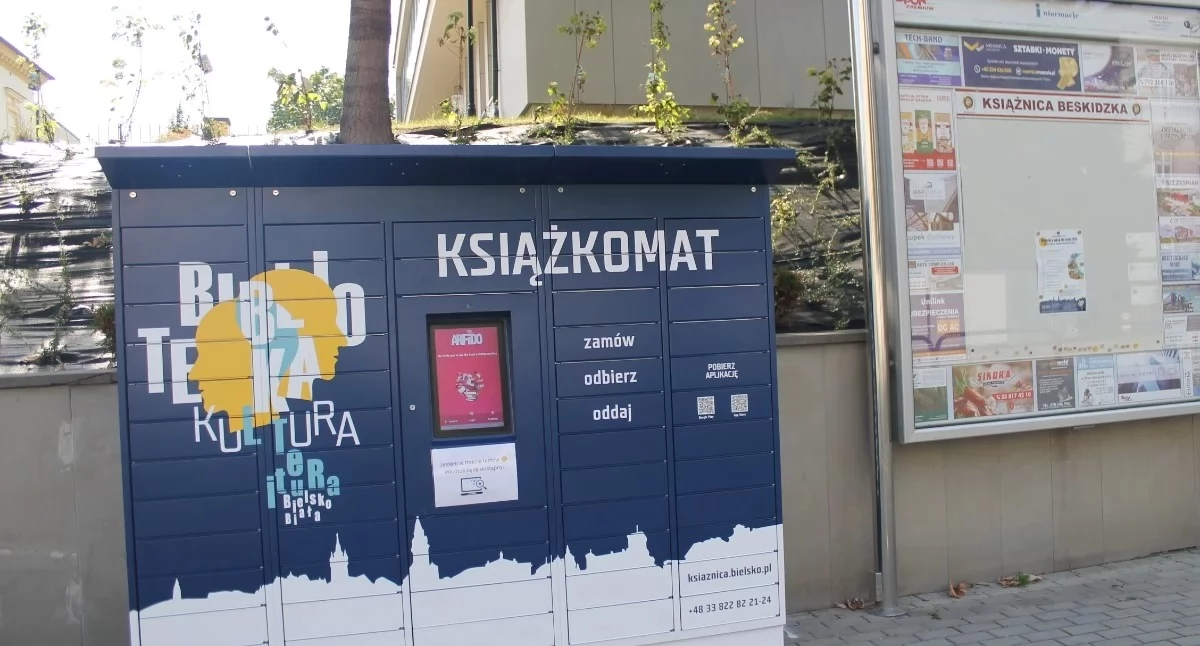 Nasze sprawy, książkomaty Bielsku Białej ułatwią dostęp biblioteki każdej porze - zdjęcie, fotografia