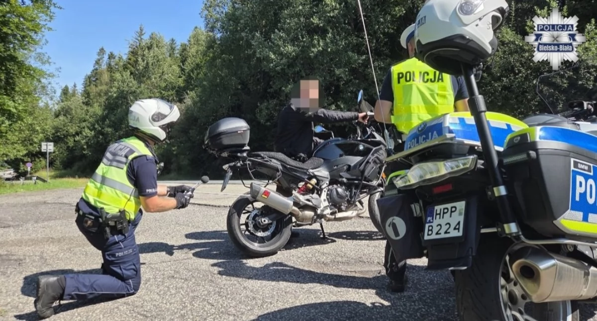 Akcja Motocykl w Szczyrku ujawnia wykroczenia i przestępstwa drogowe