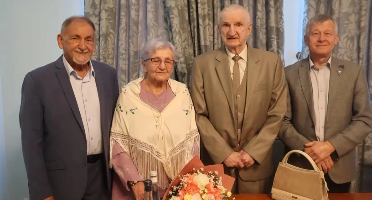 Nasze sprawy, Diamentowe Żywcu Stanisława Stanisław Kastelikowie świętują małżeństwa - zdjęcie, fotografia