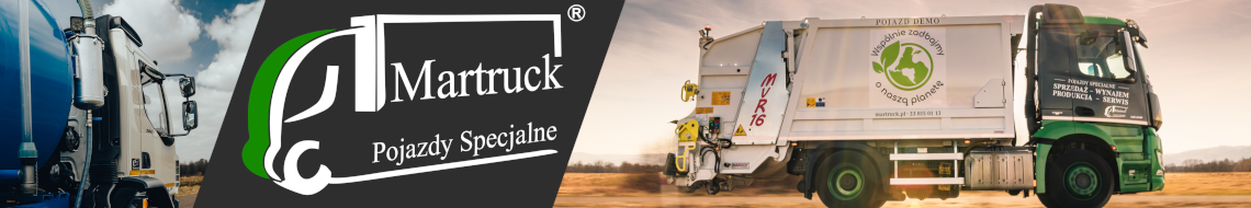 Martruck pojazdy komunalne - śmieciarki - asenizacja