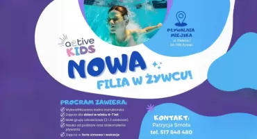 ACTIVE KIDS nowa lokalizacja zajęć pływania- pływalnia miejska w Żywcu!
