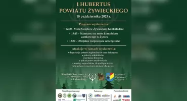 I Hubertus Powiatu Żywieckiego – święto myśliwych, leśników i miłośników tradycji już 18 października 2025 r.