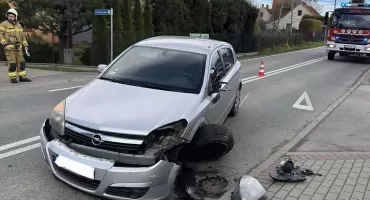 Kolizja w Pietrzykowicach – działania OSP Pietrzykowice