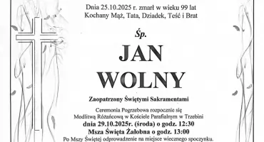 Odszedł Jan Wolny – nauczyciel i samorządowiec