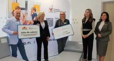 Szpital Pediatryczny w Bielsku-Białej z nowymi łóżkami dla rodziców leczonych dzieci