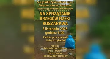 Wspólne sprzątanie brzegów rzeki Koszarawa – akcja ekologiczna w Przyborowie już w najbliższą sobotę
