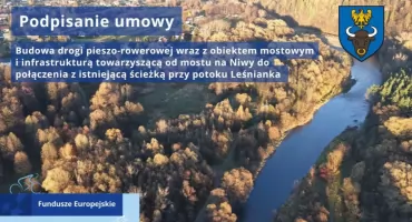 Nowa droga pieszo-rowerowa połączy most na Niwie z trasą przy potoku Leśnianka