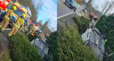 Wypadek na drodze wojewódzkiej nr 946. 