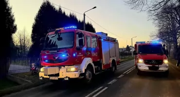 Zderzenie dwóch samochodów w Łodygowicach