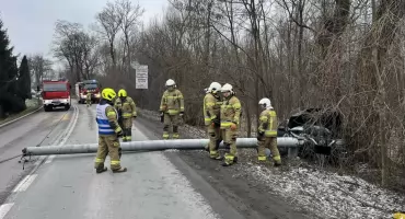 Zdarzenie drogowe w Jeleśni – szybka interwencja służb