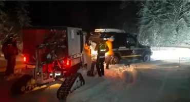 Nocna akcja ratunkowa na Babiej Górze