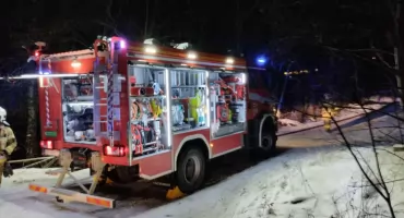 Pożar domu letniskowego na górze Żar