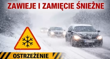 Zawieje i zamiecie śnieżne – ostrzeżenie meteorologiczne