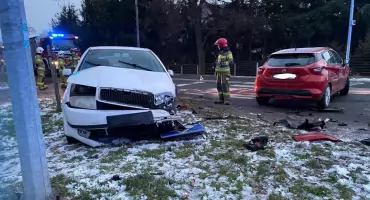 Zderzenie dwóch pojazdów w Pietrzykowicach