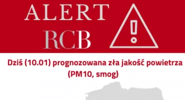 Ostrzeżenie o złej jakości powietrza w powiecie żywieckim