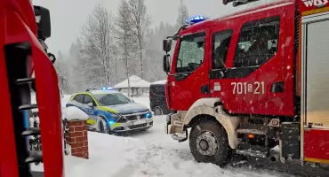 Pożar kotłowni w Rycerce Górnej