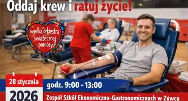 Oddaj krew i ratuj życie. Akcja krwiodawstwa w Żywcu w ramach WOŚP