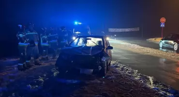 Wypadek na skrzyżowaniu ul. Krakowskiej ze Ślemieńską