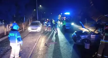 Zdarzenie drogowe w Wieprzu – dwie osoby poszkodowane