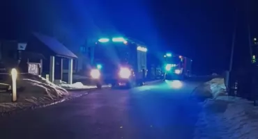 Alarm  – pożar grzejnika elektrycznego w budynku mieszkalnym