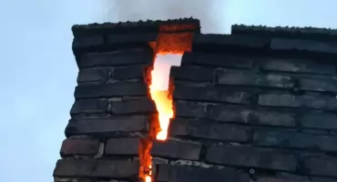 Pożar sadzy w przewodzie kominowym