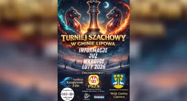 TURNIEJ SZACHOWY W GMINIE LIPOWA – SZACHOWE EMOCJE JUŻ W LUTYM 2026