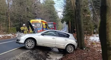 Kolizja drogowa w Ślemieniu