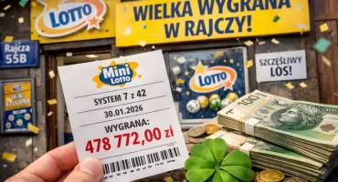Fortuna uśmiechnęła się do Rajczy. Imponująca wygrana w Mini Lotto