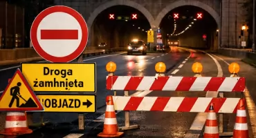 Nocne zamknięcia tuneli na S1 w powiecie żywieckim. Kierowcy muszą liczyć się z utrudnieniami