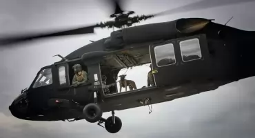 Szkolenia z udziałem śmigłowców Black Hawk nad Bielskiem-Białą i Beskidami