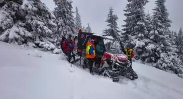 Akcja ratunkowa po słowackiej stronie Babiej Góry