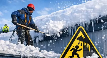 Zimowe zagrożenie nad głową – obowiązek odśnieżania dachów