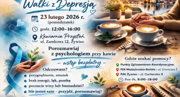 Spotkanie z psychologiem w Żywcu z okazji Ogólnopolskiego Dnia Walki z Depresją