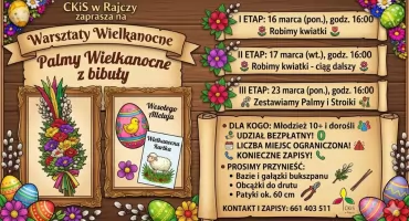 Wielkanocna tradycja w Twoich rękach: Warsztaty robienia palm w Rajczy
