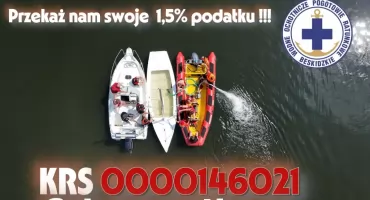 Przekaż 1,5% podatku i wesprzyj ratowników Beskidzkiego WOPR