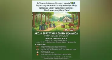 Wielkie sprzątanie gminy Łękawica. Ekologiczna akcja i piknik z okazji Dnia Ziemi