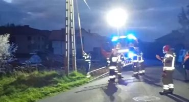 Dwie interwencje OSP KSRG Sopotnia Mała: ratunek ptaka i pożar wózka widłowego