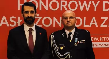 Strażak z Kamesznicy wyróżniony za wieloletnie krwiodawstwo i służbę