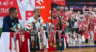 Mistrzyni Europy Aleksandra Jagieło prowadzi sportowe zajęcia w Szkole Podstawowej nr 5 w Żywcu