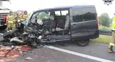 Zderzenie trzech pojazdów na S1 w Żywcu osoby ranne w szpitalu
