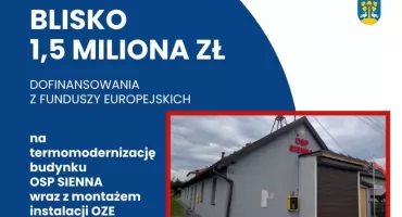 Nowoczesne technologie w remizie OSP Sienna dzięki dofinansowaniu z UE
