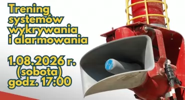 Próba syren w Łodygowicach z okazji rocznicy Powstania Warszawskiego