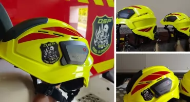  Nowe hełmy dla OSP Pewel Ślemieńska zwiększają ochronę strażaków