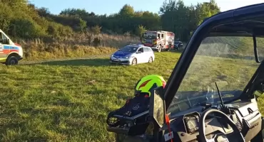 Dziecko uratowane na Górze Grojec dzięki nowemu pojazdowi UTV