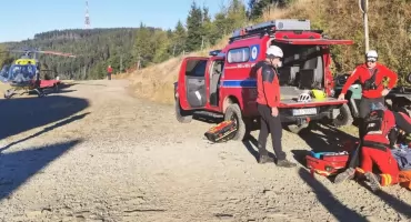 Poważny wypadek młodego rowerzysty w Szczyrku w niedzielę